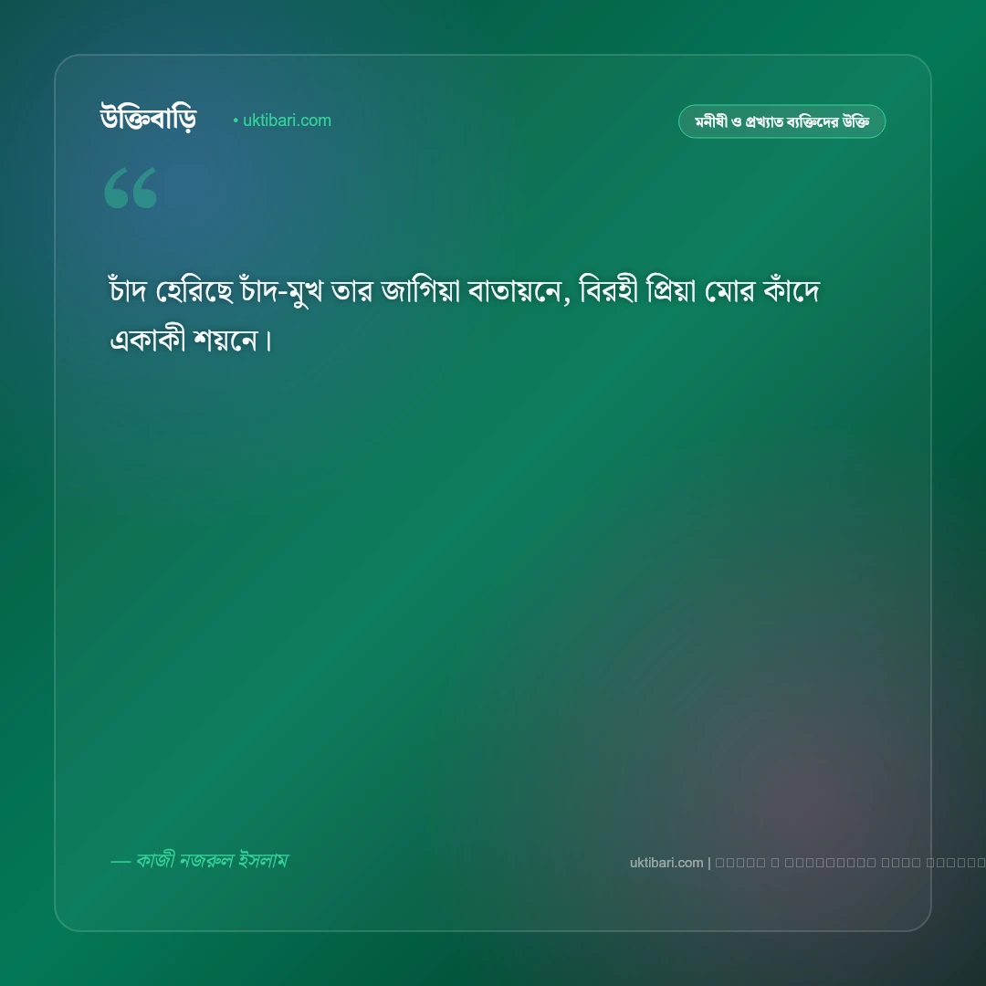 চাঁদ নিয়ে কবিদের উক্তি ও জ্যোৎস্নার অমর বাণী [২০২৬] - ফটো কার্ড 4
