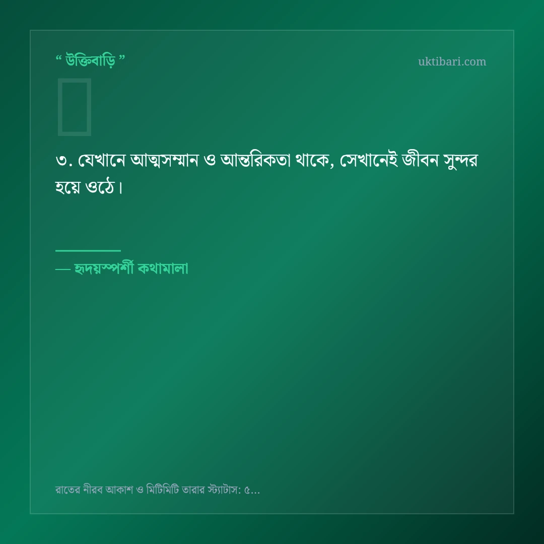 রাতের আকাশ ও মিটিমিটি তারা নিয়ে নির্বাচিত উক্তি ও স্ট্যাটাস কার্ড 3